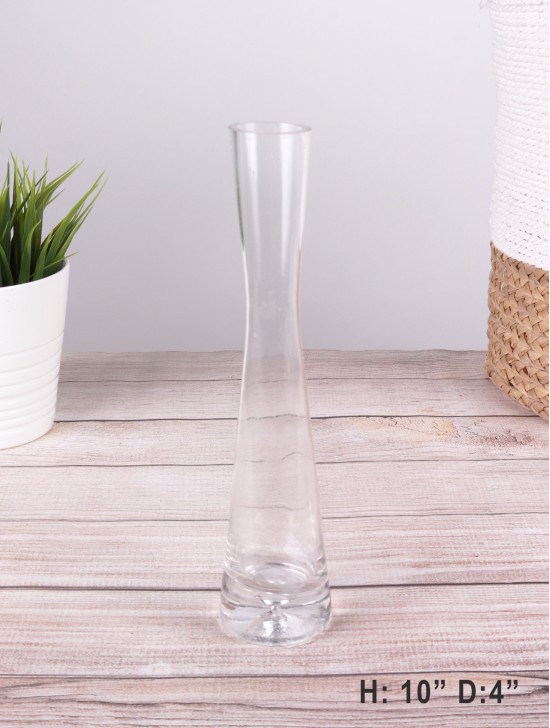 TALL GLASS VASE